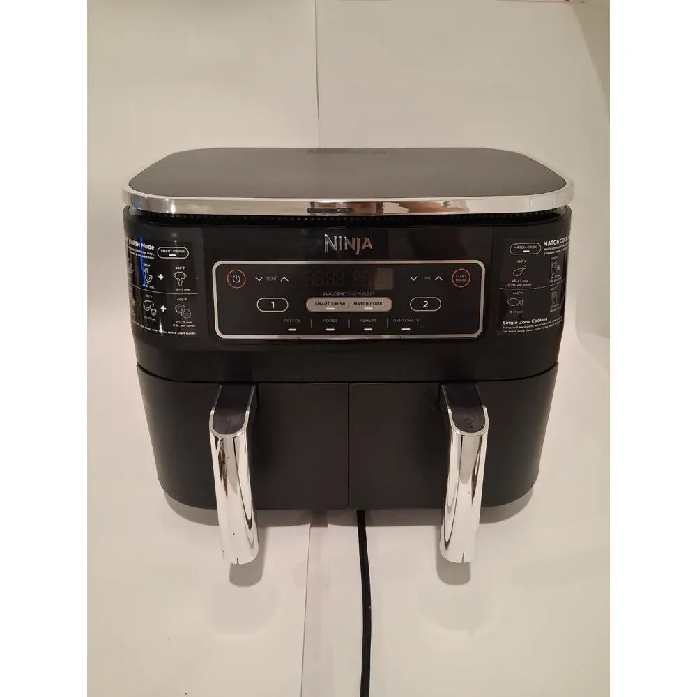Ninja Foodi DZ100 4-in-1 8-Qt 2-Basket Air Fryer DualZone - New Open Box
